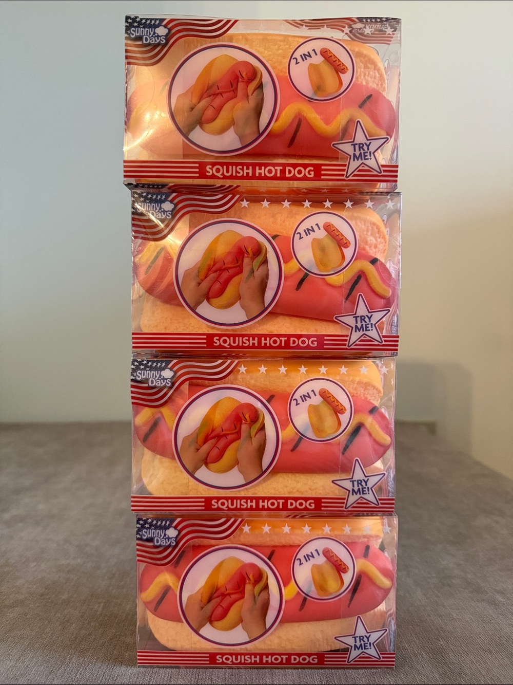 Sunny Days Limited Edition Hot Dog Squish | Bundle Of 4